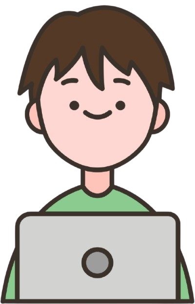 Character with laptop